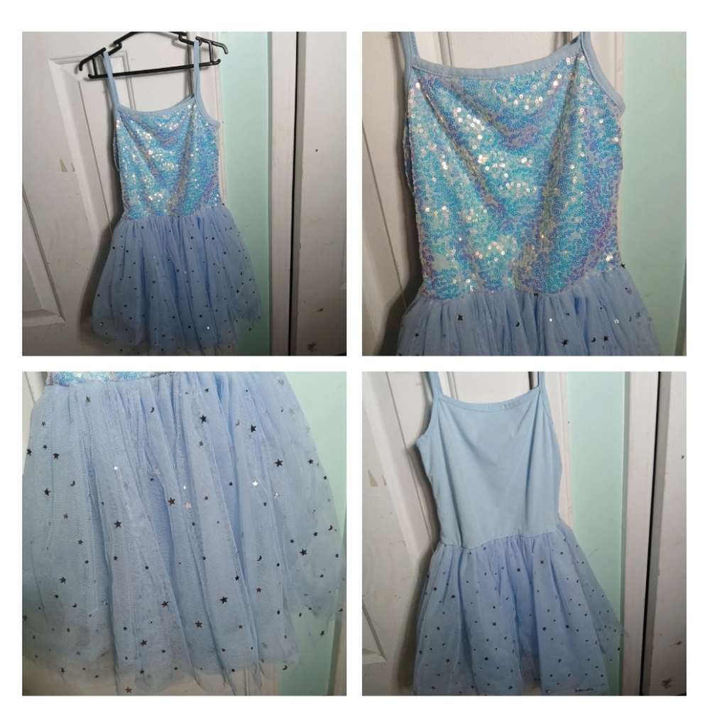 Light Blue Starry Tulle Dress